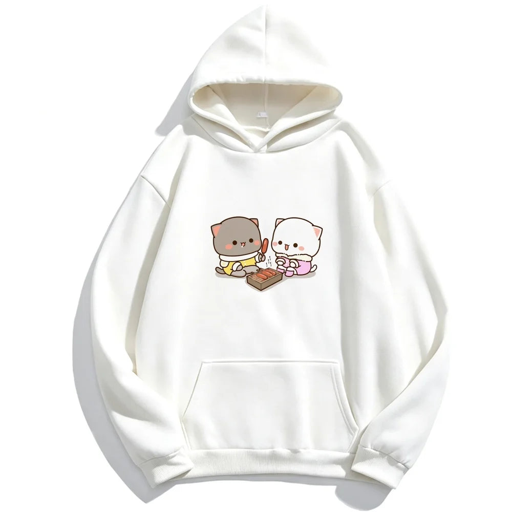 Bubu & Dudu Kawaii Graphic Hoodie