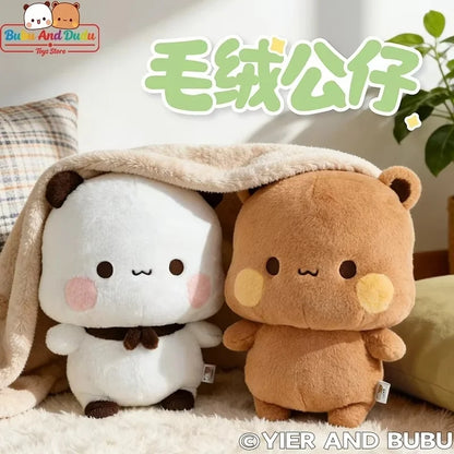 2026 New 35CM Panda Bubu And Yier Plush Toy，Official Original Cute Panda Bubu And Dudu Anime Popular Plush Doll Birthday Gift