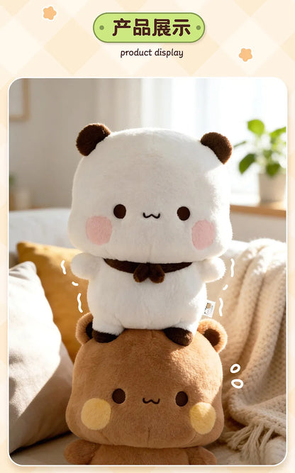 2026 New 35CM Panda Bubu And Yier Plush Toy，Official Original Cute Panda Bubu And Dudu Anime Popular Plush Doll Birthday Gift