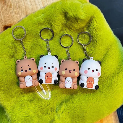 Bubu Dudu Can Say I Love You Voice Toys Keychain With 3 Voices Bag Accessories Couple Gifts With Night Light